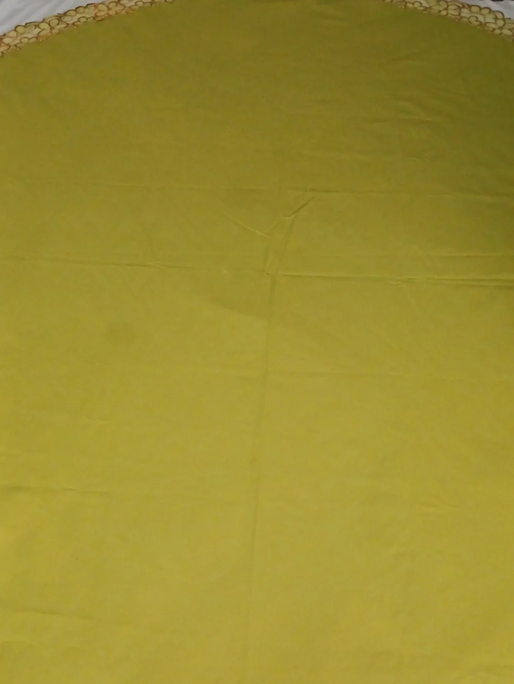 Vintage Avacado Green Tablecloth
